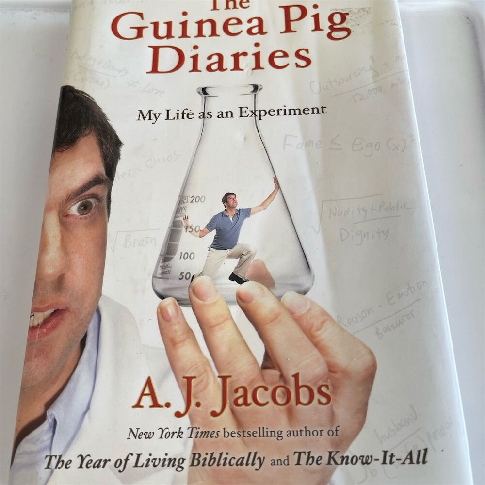 The Guinea Pig Diaries by A.J. Jacobs Hardcover 2009 Humor Nonfiction